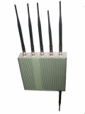 6 Antenna Cell Phone GPS WiFi Jammer Remote Control